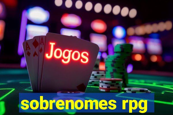 sobrenomes rpg